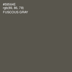 #59564E - Fuscous Gray Color Image